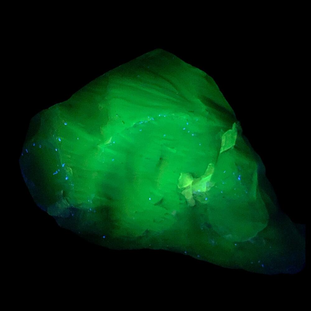 Cobalt Blue Art Glass Cullet Glowing Translucent Manganese Slag‎ #4GX104